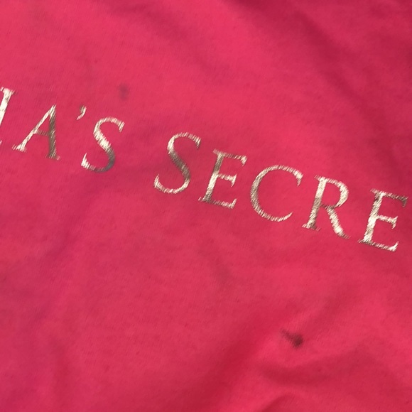 Victorias Secret Large Tote Shoulder Bag Bright Pink Strap Travel Beach Weekend - Picture 7 of 15